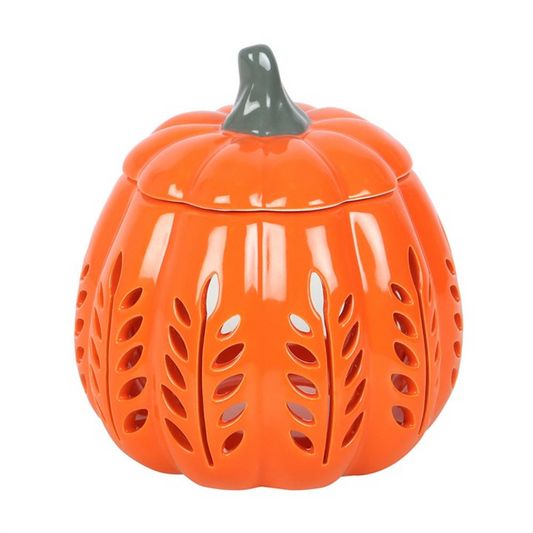 Orange Leaf Cut Out Pumpkin Wax Warmer