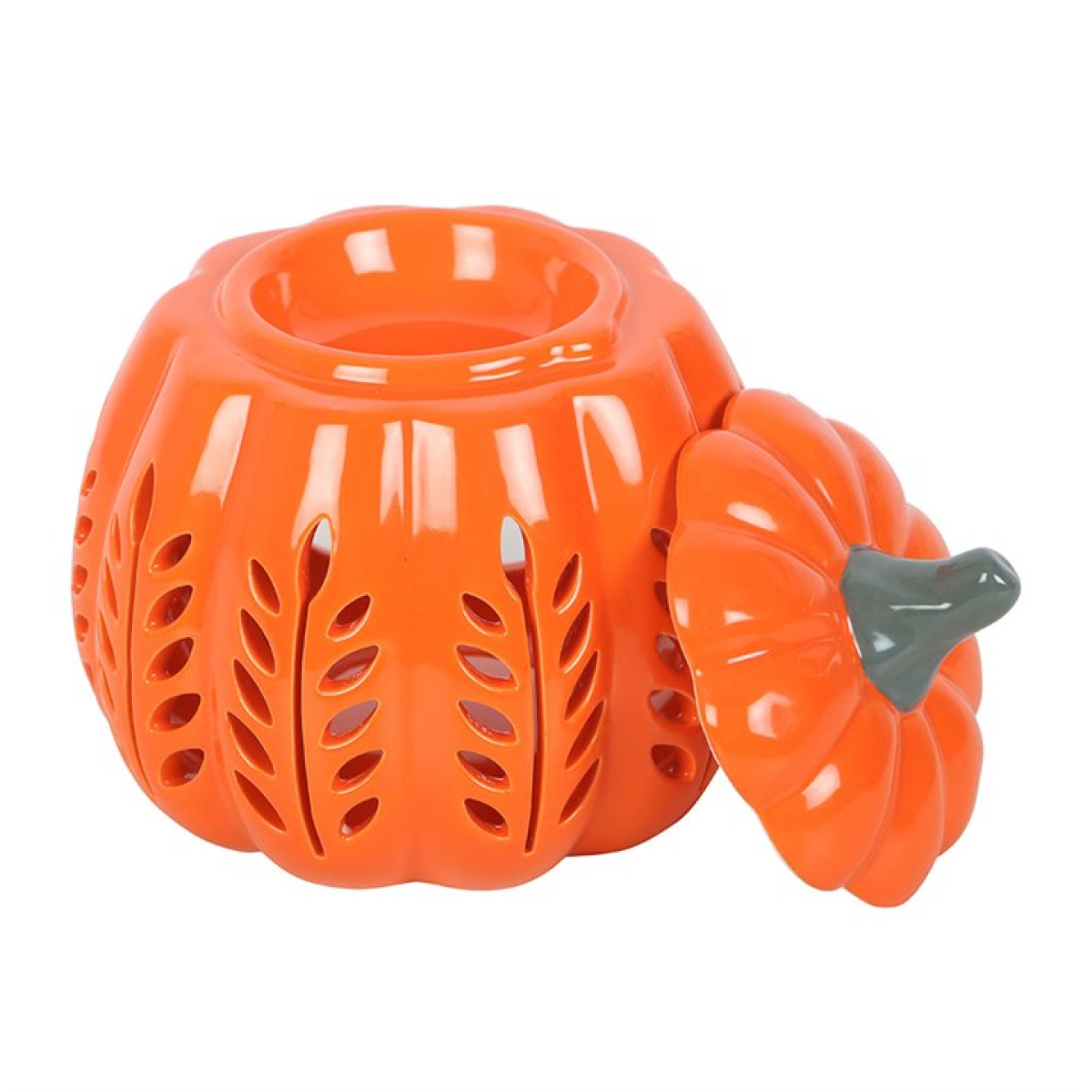 Orange Leaf Cut Out Pumpkin Wax Warmer